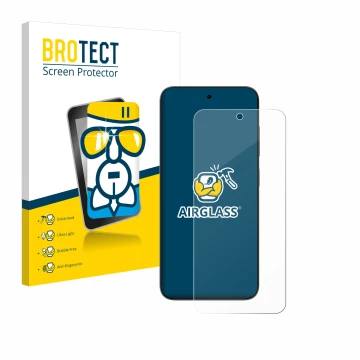 Parte frontale di una confezione del prodotto con il logo del marchio BROTECT. Accanto è raffigurato il dispositivo ZTE Blade 