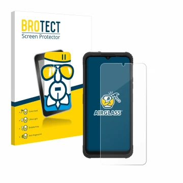 Parte frontale di una confezione del prodotto con il logo del marchio BROTECT. Accanto è raffigurato il dispositivo AGM H Max 