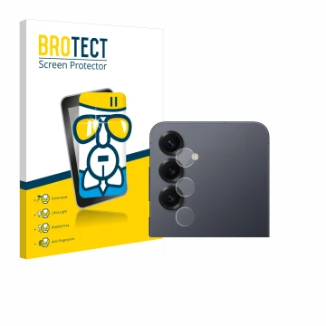 Parte frontale di una confezione del prodotto con il logo del marchio BROTECT. Accanto è raffigurato il dispositivo Samsung Ga