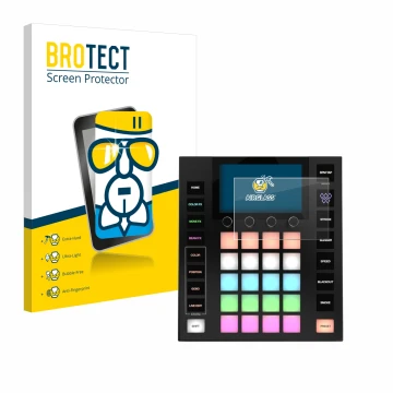 Parte frontale di una confezione del prodotto con il logo del marchio BROTECT. Accanto è raffigurato il dispositivo Wolfmix W1