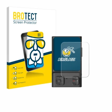 Parte frontale di una confezione del prodotto con il logo del marchio BROTECT. Accanto è raffigurato il dispositivo Hoverair B