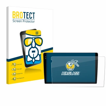 Parte frontale di una confezione del prodotto con il logo del marchio BROTECT. Accanto è raffigurato il dispositivo Teyes CC3 