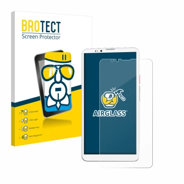 Parte frontale di una confezione del prodotto con il logo del marchio BROTECT. Accanto è raffigurato il dispositivo Bigme Hibr