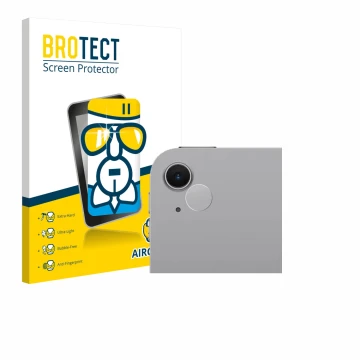 Parte frontale di una confezione del prodotto con il logo del marchio BROTECT. Accanto è raffigurato il dispositivo Apple iPad