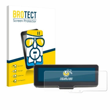 Parte frontale di una confezione del prodotto con il logo del marchio BROTECT. Accanto è raffigurato il dispositivo KTM 990 Du