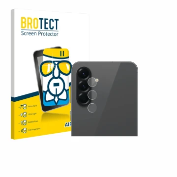 Parte frontale di una confezione del prodotto con il logo del marchio BROTECT. Accanto è raffigurato il dispositivo Samsung Ga
