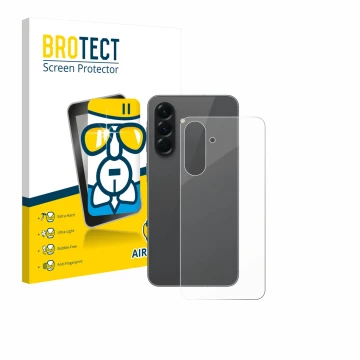 Parte frontale di una confezione del prodotto con il logo del marchio BROTECT. Accanto è raffigurato il dispositivo Samsung Ga