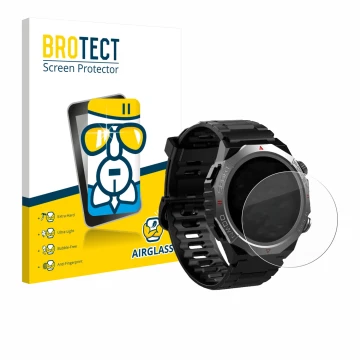 Parte frontale di una confezione del prodotto con il logo del marchio BROTECT. Accanto è raffigurato il dispositivo Atheewon S