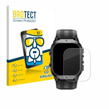 Parte frontale di una confezione del prodotto con il logo del marchio BROTECT. Accanto è raffigurato il dispositivo Oukitel BT