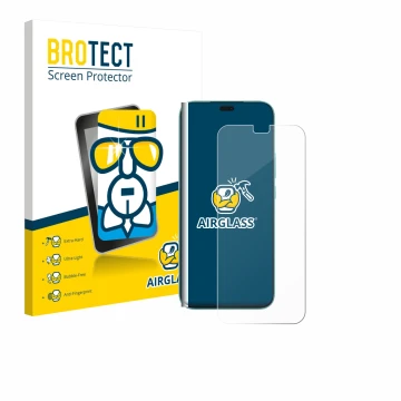 Parte frontale di una confezione del prodotto con il logo del marchio BROTECT. Accanto è raffigurato il dispositivo Honor 400 