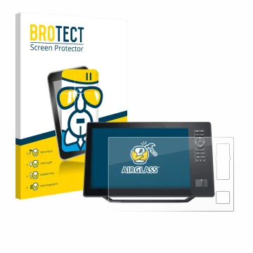 Parte frontale di una confezione del prodotto con il logo del marchio BROTECT. Accanto è raffigurato il dispositivo Humminbird