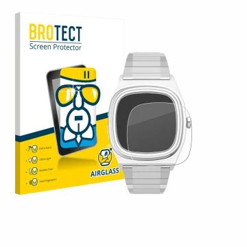 Parte frontale di una confezione del prodotto con il logo del marchio BROTECT. Accanto è raffigurato il dispositivo Timex Reis