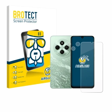 Parte frontale di una confezione del prodotto con il logo del marchio BROTECT. Accanto è raffigurato il dispositivo Xiaomi Poc