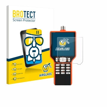Parte frontale di una confezione del prodotto con il logo del marchio BROTECT. Accanto è raffigurato il dispositivo RigExpert 