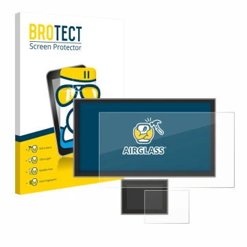 Parte frontale di una confezione del prodotto con il logo del marchio BROTECT. Accanto è raffigurato il dispositivo Icom IC-77