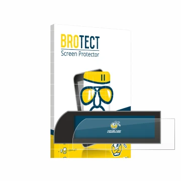 Parte frontale di una confezione del prodotto con il logo del marchio BROTECT. Accanto è raffigurato il dispositivo Porsche 91