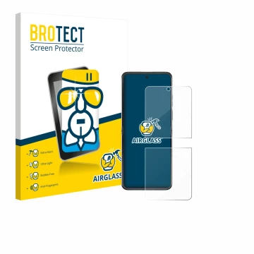 Parte frontale di una confezione del prodotto con il logo del marchio BROTECT. Accanto è raffigurato il dispositivo Motorola R