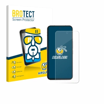 Parte frontale di una confezione del prodotto con il logo del marchio BROTECT. Accanto è raffigurato il dispositivo Oukitel WP