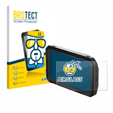 Parte frontale di una confezione del prodotto con il logo del marchio BROTECT. Accanto è raffigurato il dispositivo Blackmagic
