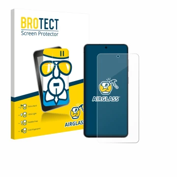 Parte frontale di una confezione del prodotto con il logo del marchio BROTECT. Accanto è raffigurato il dispositivo Samsung Ga
