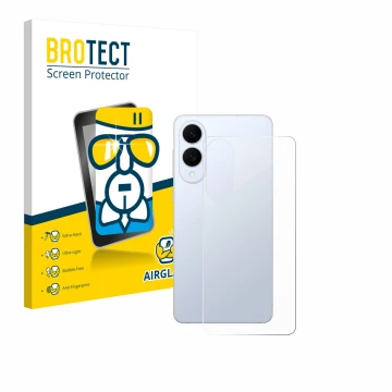 Parte frontale di una confezione del prodotto con il logo del marchio BROTECT. Accanto è raffigurato il dispositivo Samsung Ga