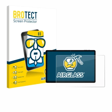 Parte frontale di una confezione del prodotto con il logo del marchio BROTECT. Accanto è raffigurato il dispositivo Maxlegen M