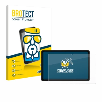 Parte frontale di una confezione del prodotto con il logo del marchio BROTECT. Accanto è raffigurato il dispositivo ZTE Blade 