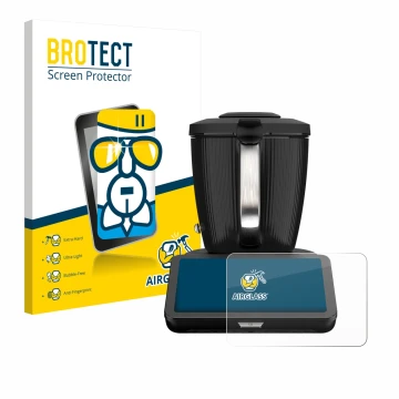 Parte frontale di una confezione del prodotto con il logo del marchio BROTECT. Accanto è raffigurato il dispositivo Vorwerk Bi