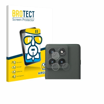 Parte frontale di una confezione del prodotto con il logo del marchio BROTECT. Accanto è raffigurato il dispositivo Motorola E