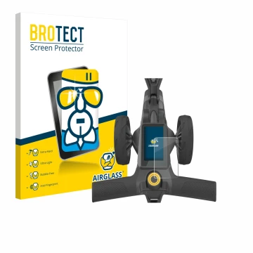Parte frontale di una confezione del prodotto con il logo del marchio BROTECT. Accanto è raffigurato il dispositivo PowaKaddy 