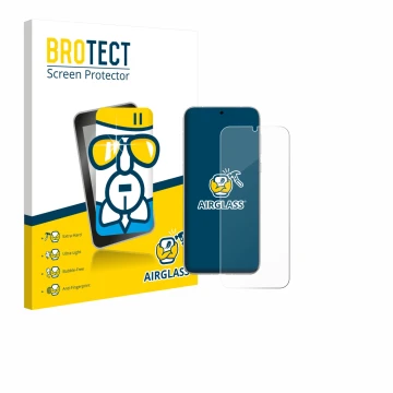 Parte frontale di una confezione del prodotto con il logo del marchio BROTECT. Accanto è raffigurato il dispositivo Huawei Pur