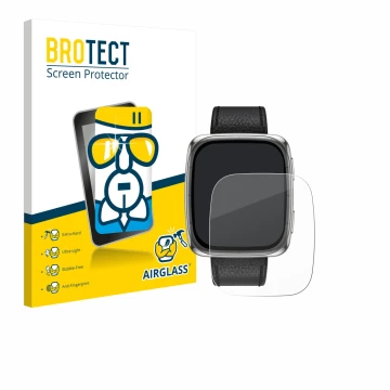Parte frontale di una confezione del prodotto con il logo del marchio BROTECT. Accanto è raffigurato il dispositivo Amazfit Ac