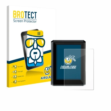 Parte frontale di una confezione del prodotto con il logo del marchio BROTECT. Accanto è raffigurato il dispositivo Shimano SC