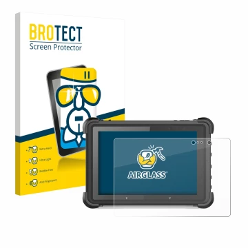 Parte frontale di una confezione del prodotto con il logo del marchio BROTECT. Accanto è raffigurato il dispositivo MSI ND52 c