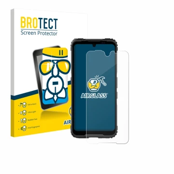 Parte frontale di una confezione del prodotto con il logo del marchio BROTECT. Accanto è raffigurato il dispositivo Hammer Bla