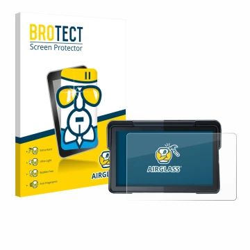 Parte frontale di una confezione del prodotto con il logo del marchio BROTECT. Accanto è raffigurato il dispositivo Lamtto RC1