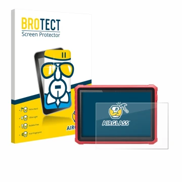 Parte frontale di una confezione del prodotto con il logo del marchio BROTECT. Accanto è raffigurato il dispositivo Launch X-4