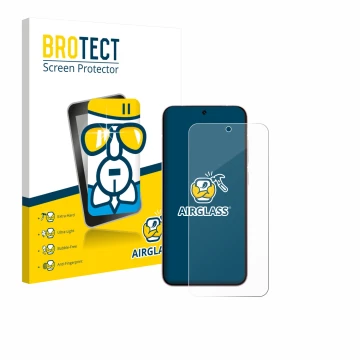 Parte frontale di una confezione del prodotto con il logo del marchio BROTECT. Accanto è raffigurato il dispositivo Vivo X200 