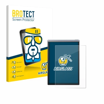 Parte frontale di una confezione del prodotto con il logo del marchio BROTECT. Accanto è raffigurato il dispositivo iflytek Ai