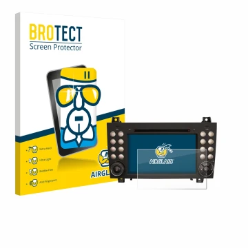 Parte frontale di una confezione del prodotto con il logo del marchio BROTECT. Accanto è raffigurato il dispositivo Erisin ES8