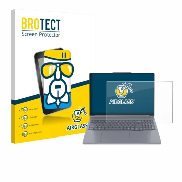 Parte frontale di una confezione del prodotto con il logo del marchio BROTECT. Accanto è raffigurato il dispositivo Lenovo Thi