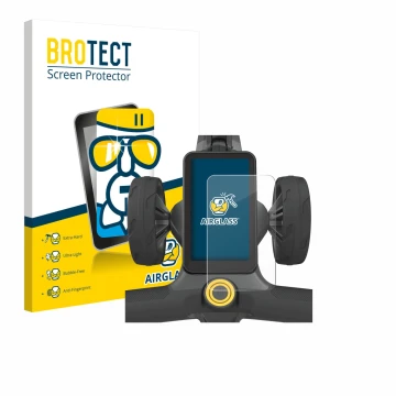 Parte frontale di una confezione del prodotto con il logo del marchio BROTECT. Accanto è raffigurato il dispositivo PowaKaddy 