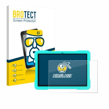 Parte frontale di una confezione del prodotto con il logo del marchio BROTECT. Accanto è raffigurato il dispositivo UJJ U8 con