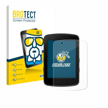 Parte frontale di una confezione del prodotto con il logo del marchio BROTECT. Accanto è raffigurato il dispositivo Bryton Rid
