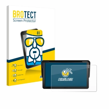 Parte frontale di una confezione del prodotto con il logo del marchio BROTECT. Accanto è raffigurato il dispositivo Carpuride 