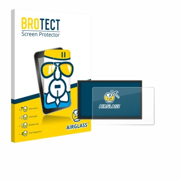 Parte frontale di una confezione del prodotto con il logo del marchio BROTECT. Accanto è raffigurato il dispositivo Leapmotor 