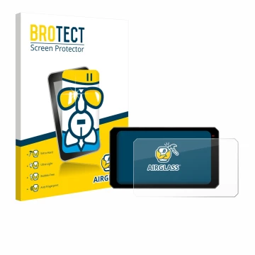 Parte frontale di una confezione del prodotto con il logo del marchio BROTECT. Accanto è raffigurato il dispositivo Chigee AIO