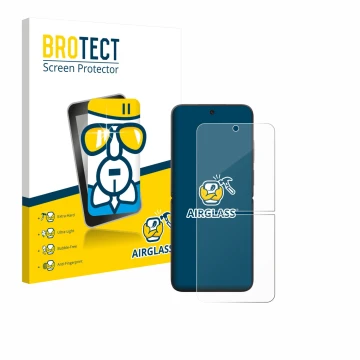 Parte frontale di una confezione del prodotto con il logo del marchio BROTECT. Accanto è raffigurato il dispositivo Xiaomi MIX