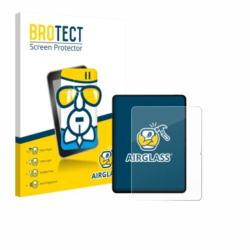 Parte frontale di una confezione del prodotto con il logo del marchio BROTECT. Accanto è raffigurato il dispositivo Teclast Ar