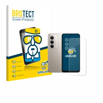 Parte frontale di una confezione del prodotto con il logo del marchio BROTECT. Accanto è raffigurato il dispositivo Xiaomi Red